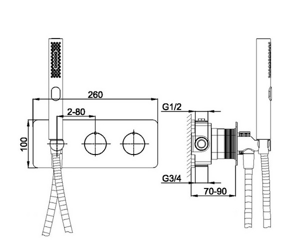 смеситель для душа ALLEN BRAU LIBERTY